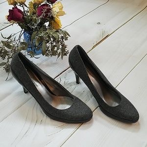 Comfortable Liz Claiborne Grey and Black Heels